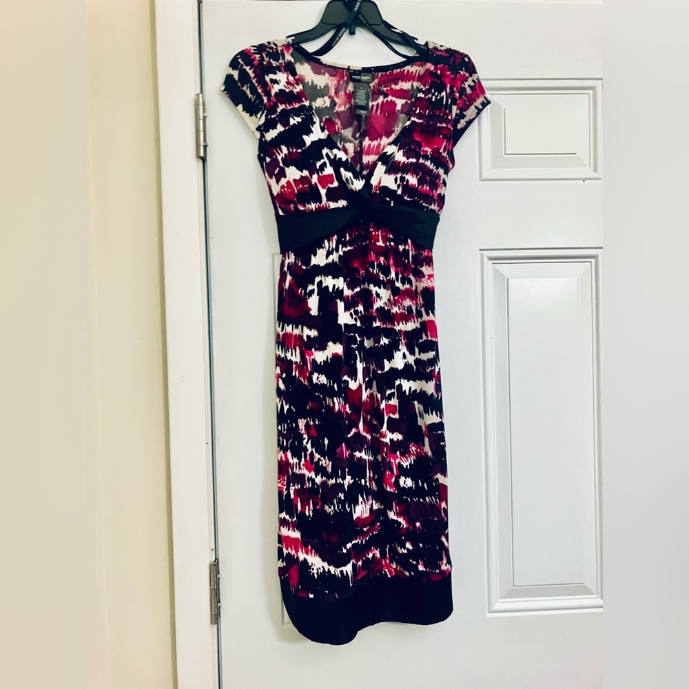 Multicolored Sexy Sleeveless V-Neck Midi Dress by Bisou Bisou